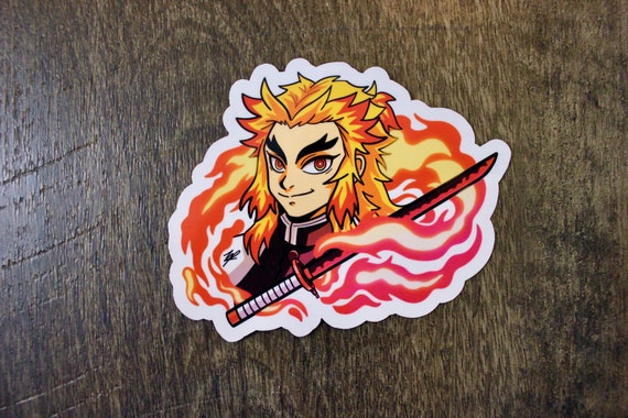 Anime Fire Boy Waterproof Sticker Anime Cartoon Japanese 