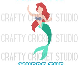 I Want to Be Where the People Aren’t  PNG, Digital download, Sublimation File, Mermaid, funny png