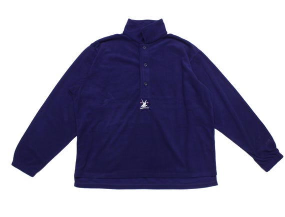 Helly Hansen, Helly Hansen 90S Logo Light Fleece High Neck Jumper Vintage