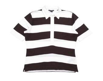Ralph Lauren Black Label Striped Rugby Polo Short Sleeve Shirt