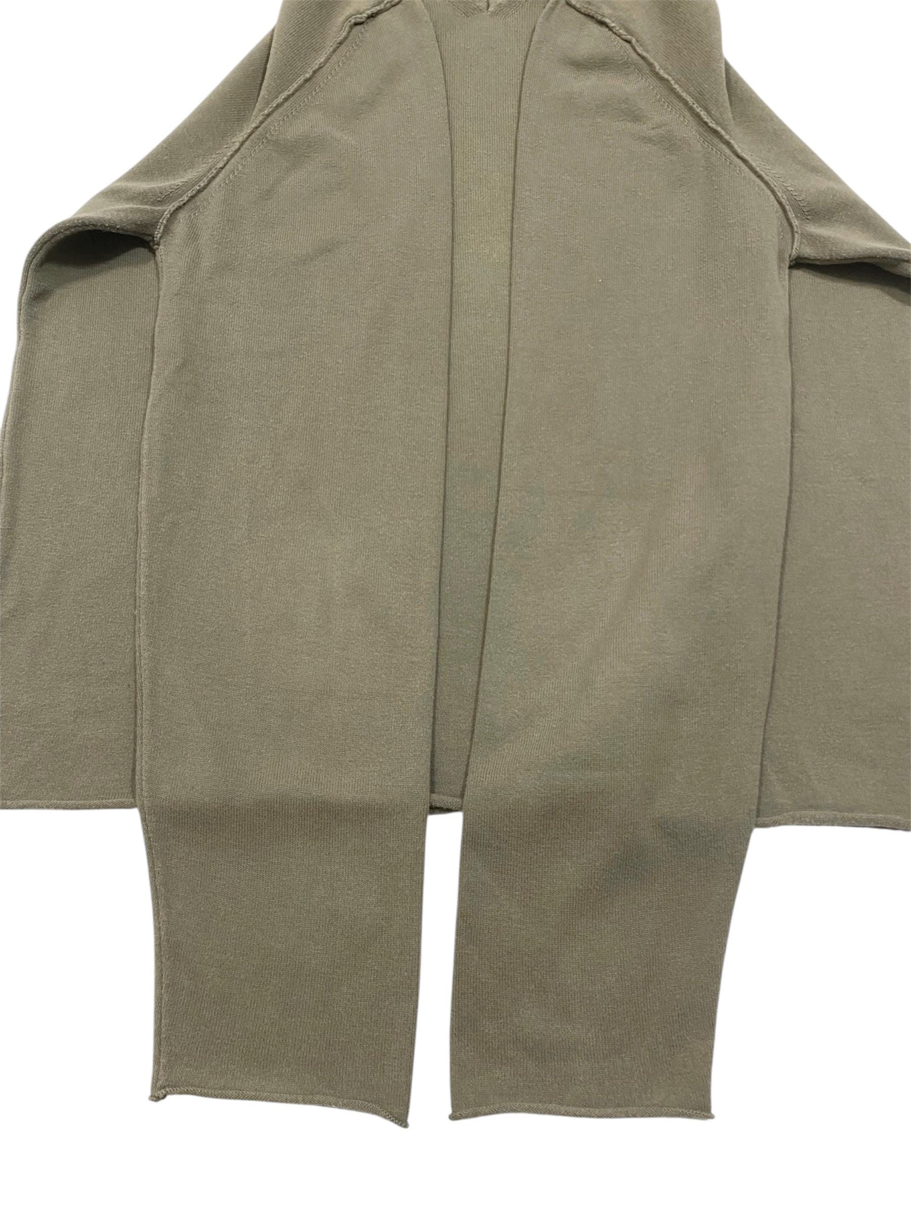 C.P. Company Garment Dyed V-neck Long Sleeve Knitwear Military 