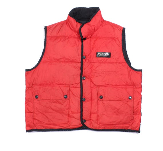 DKNY, DKNY TECH USA 90S Logo Down Puffer Vest