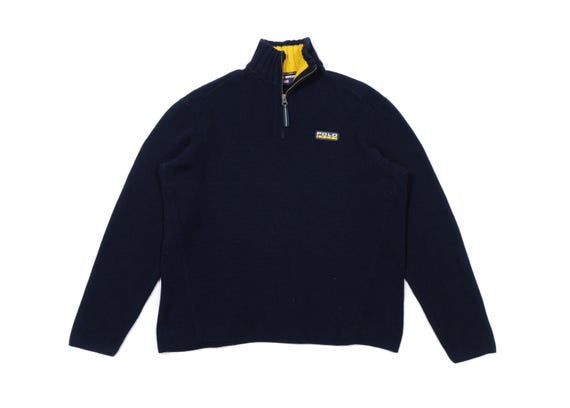 Polo Sport, Polo Sport Ralph Lauren 90s 1/4 Zip Knit High Neck Sweater