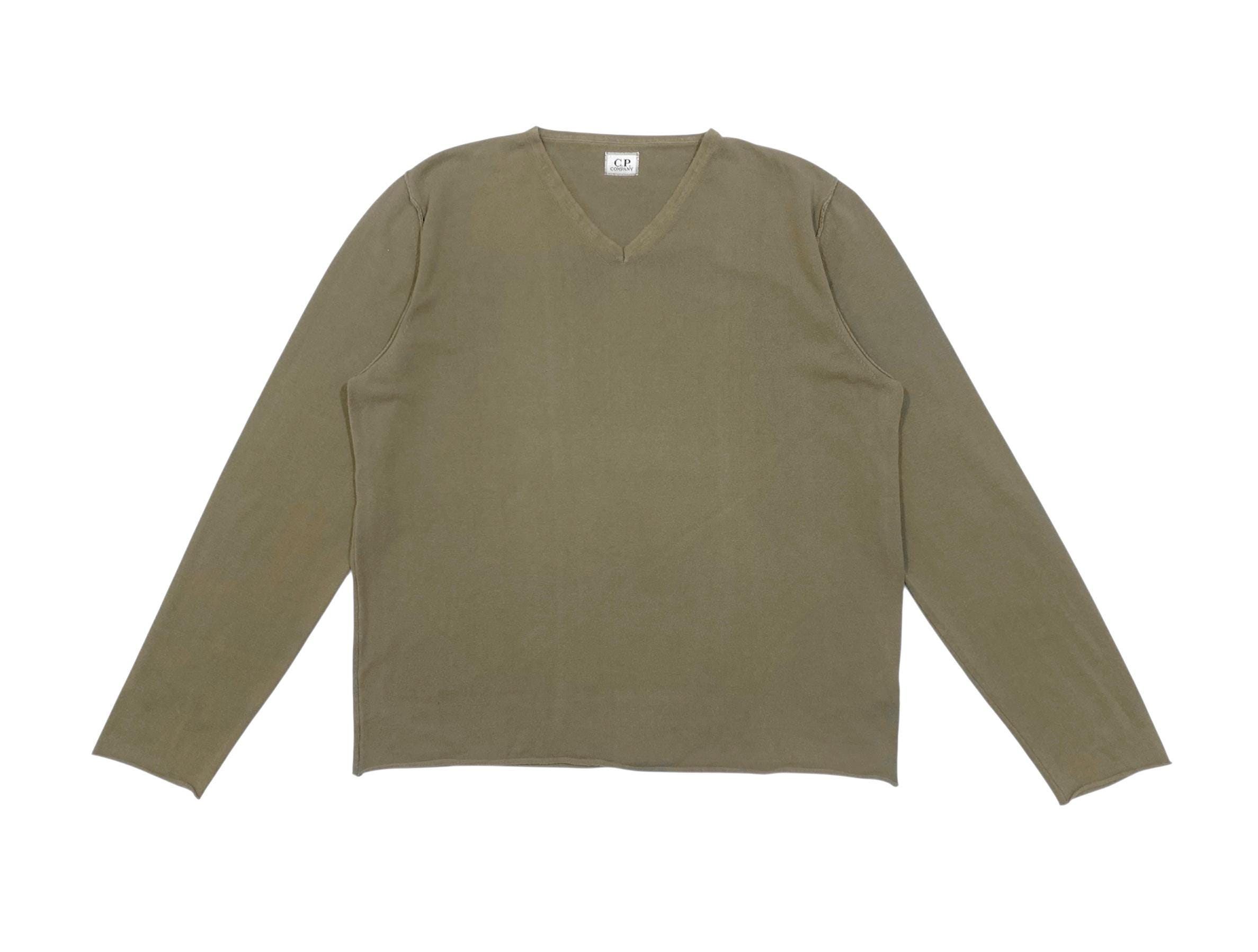 C.P. Company ガーメントダイ Vネック ロングスリーブ ニットウェア 