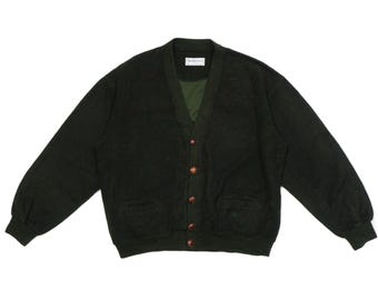 Burberry Burberrys Cárdigan de lana de cordero a cuadros estilo años 90 con logo y botones de madera