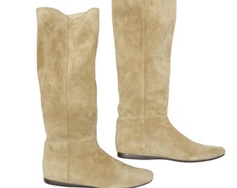 Botas altas de montar Prada Sport Linea Rossa de ante hasta la rodilla, estilo Y2K, años 2000