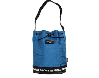 Polo Sport Ralph Lauren 90er Jahre Nylon Bucket Handtasche Vintage