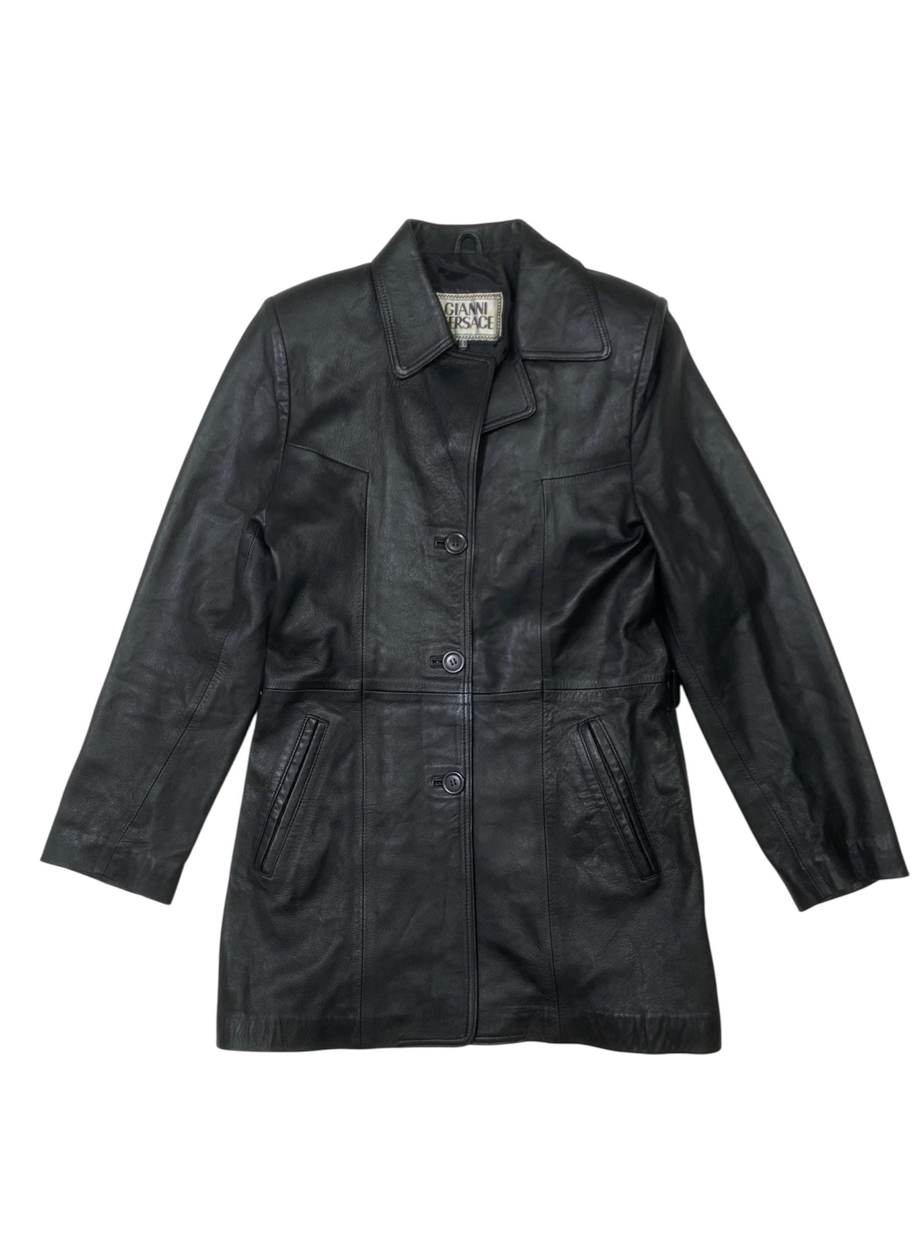 Ysl Vintage Leather Jacket - Etsy