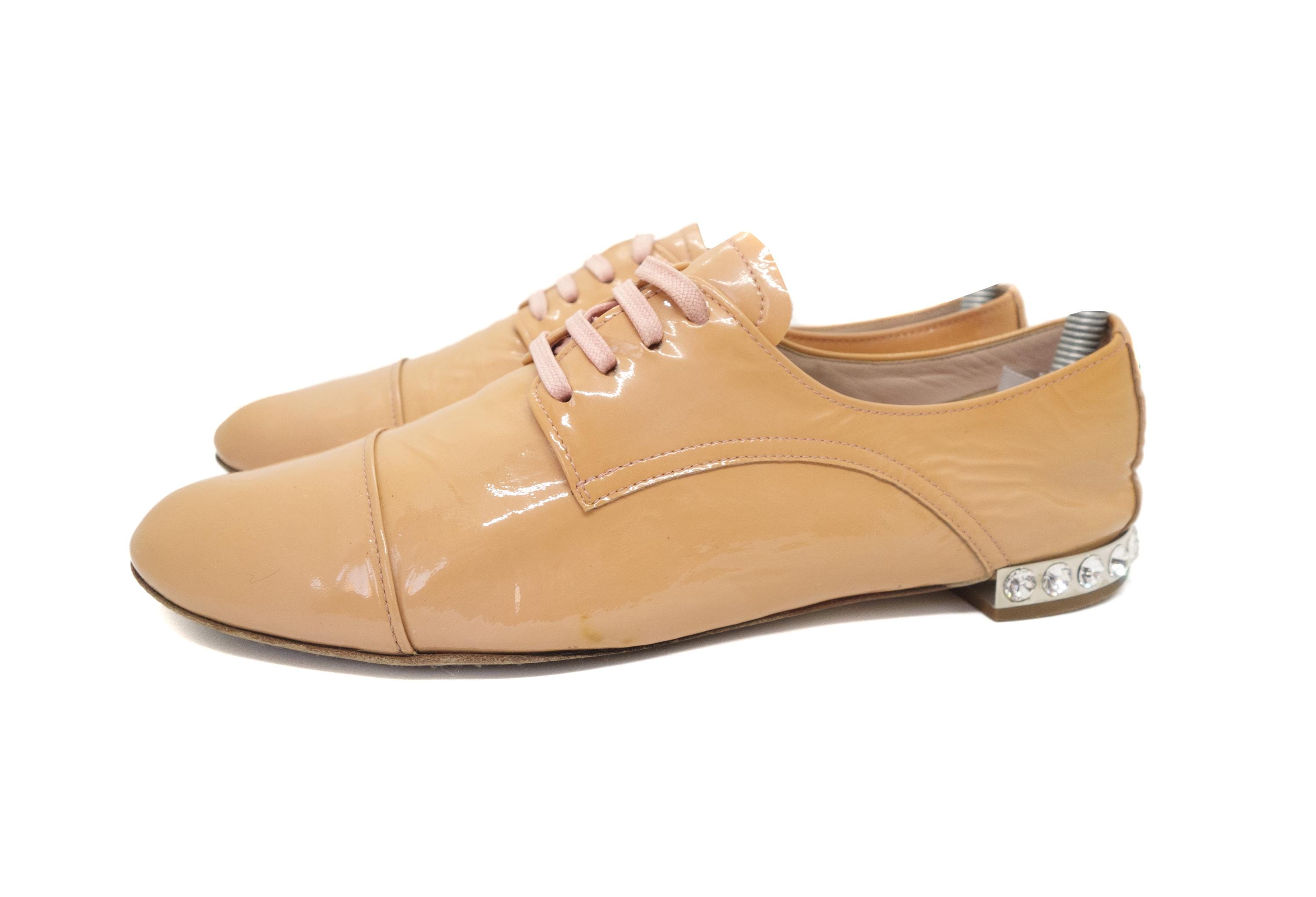 Miu Miu Men\'s Oxford Derby Suede Brown Sz 10.5 Mio Marino Men main image 3