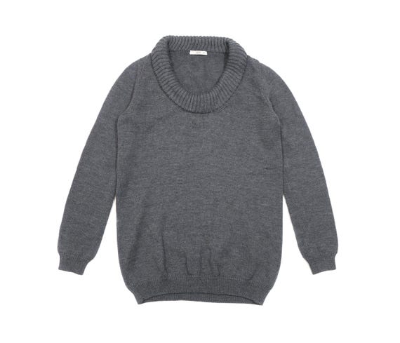 Prada, Prada 00s Knit Ribbed Cowl Neck Sweater Vintage