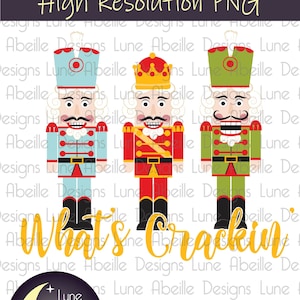 O que está quebrando nozes Trio PNG Design digital - Sublimação de Natal - Clipart de alta resolução - Transferência de calor - Design de camiseta de Natal