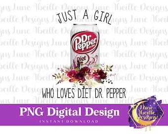 Diet Soda Lover PNG: Funny T-Shirt Clipart (Digital Download)