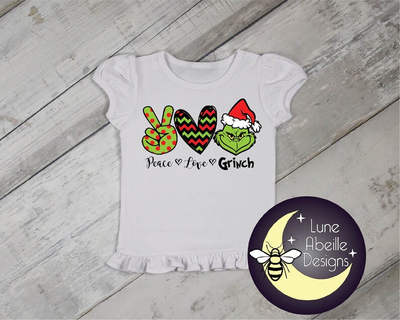 Download Peace Love Grinch Digital Design Sublimation PNG Heat | Etsy