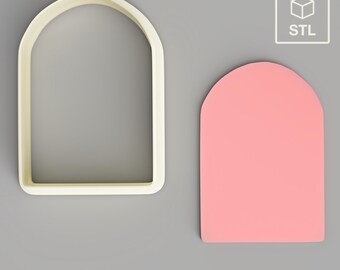 Organic Arch D Polymer Clay Cutter | Digital STL File | 4 Sizes