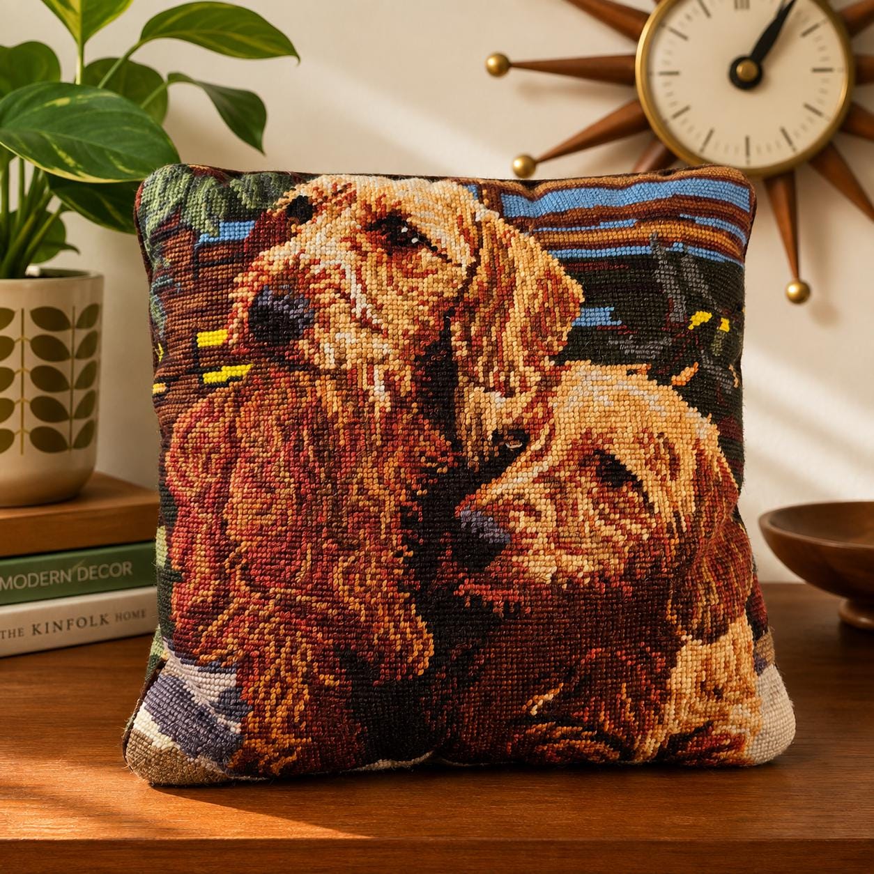 Dachshund Needlepoint Pillow - Etsy