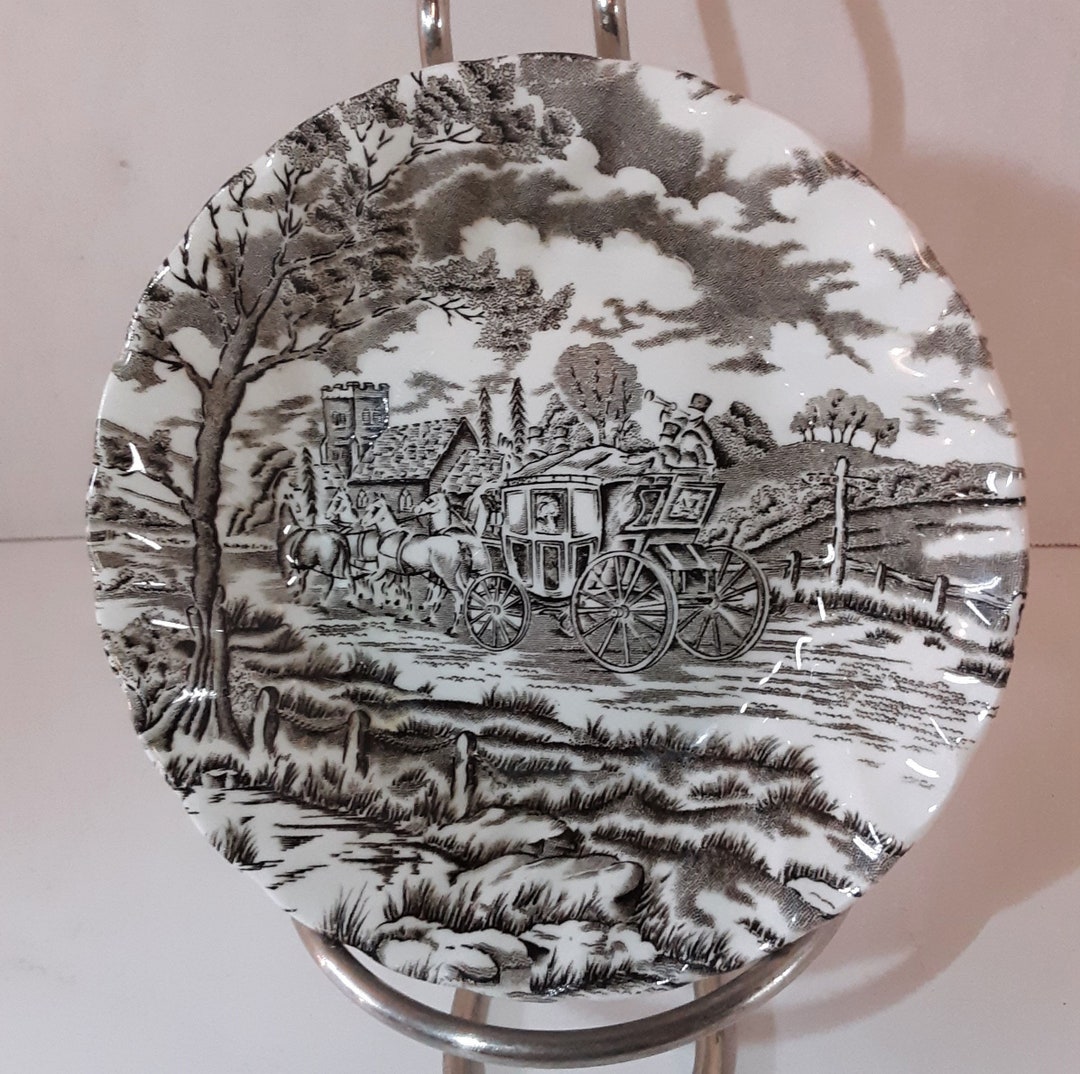 4 Saucers Royal Mail Fine Staffordshire Ironstone Horse & Etsy