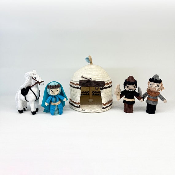 Playset Ertugrul Characters With Tent Handmade Educational Toy Etsy
