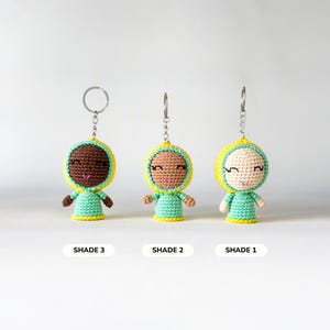 Keychain - Hijab Doll (Mint) | Handmade Amigurumi Gift