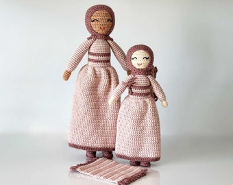 Hijab Doll with Prayer Mat | Handmade Muslim Doll