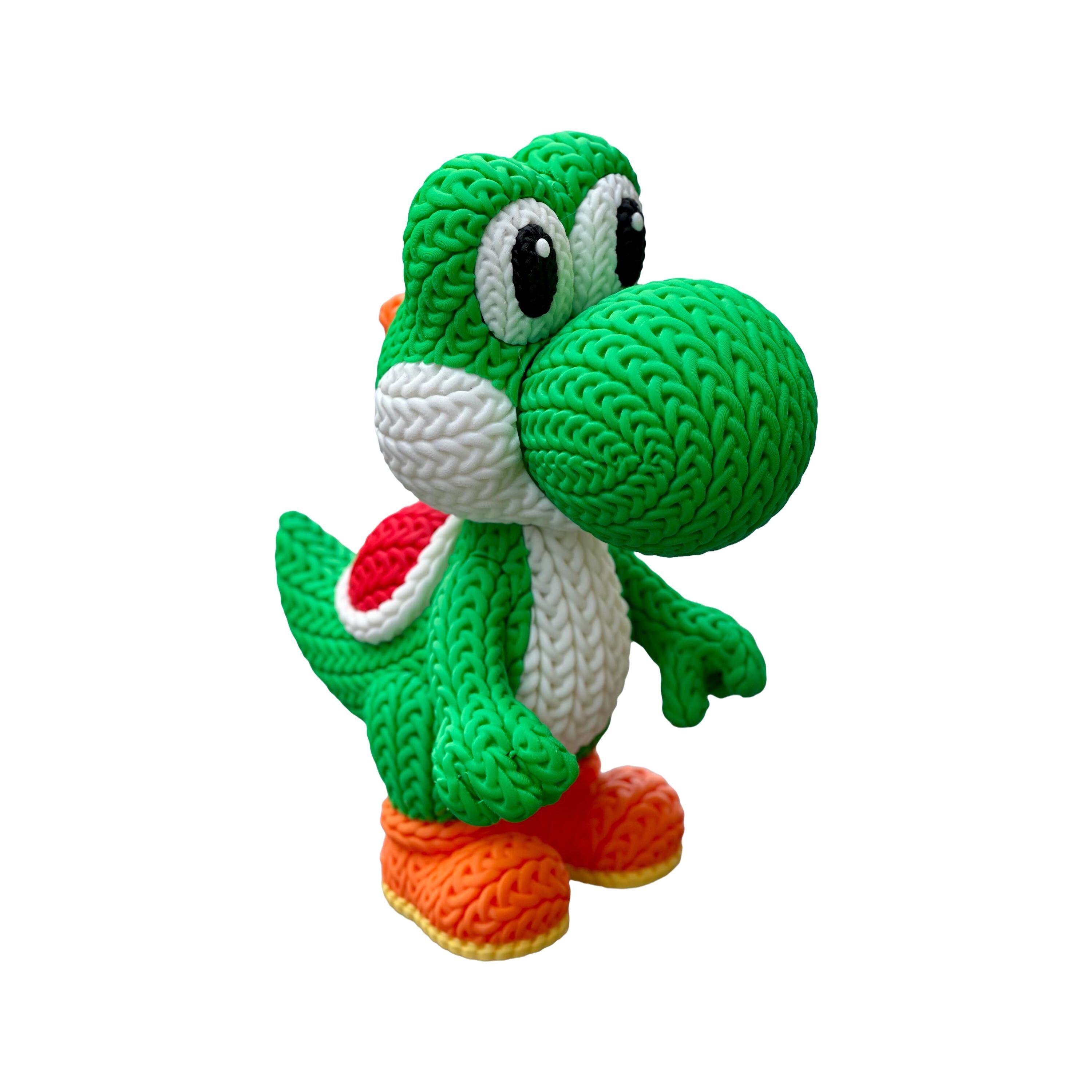 Yoshi (knitted/crochet Fan Art) From Super Mario Bros. - Etsy
