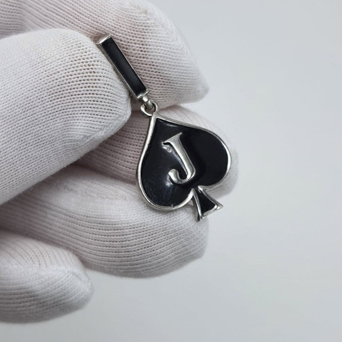 Black Jack of Spades Amulet Jack of Spades Pendant Etsy