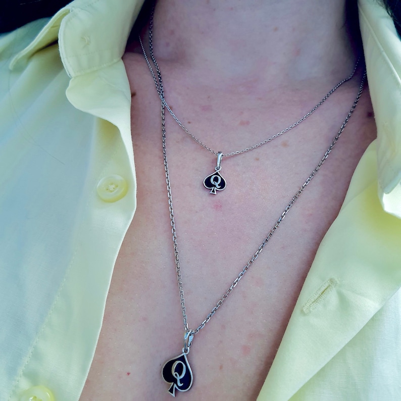 Queen of Spades Hot Wife Necklace Cuckolds BDSM Jewelry Etsy