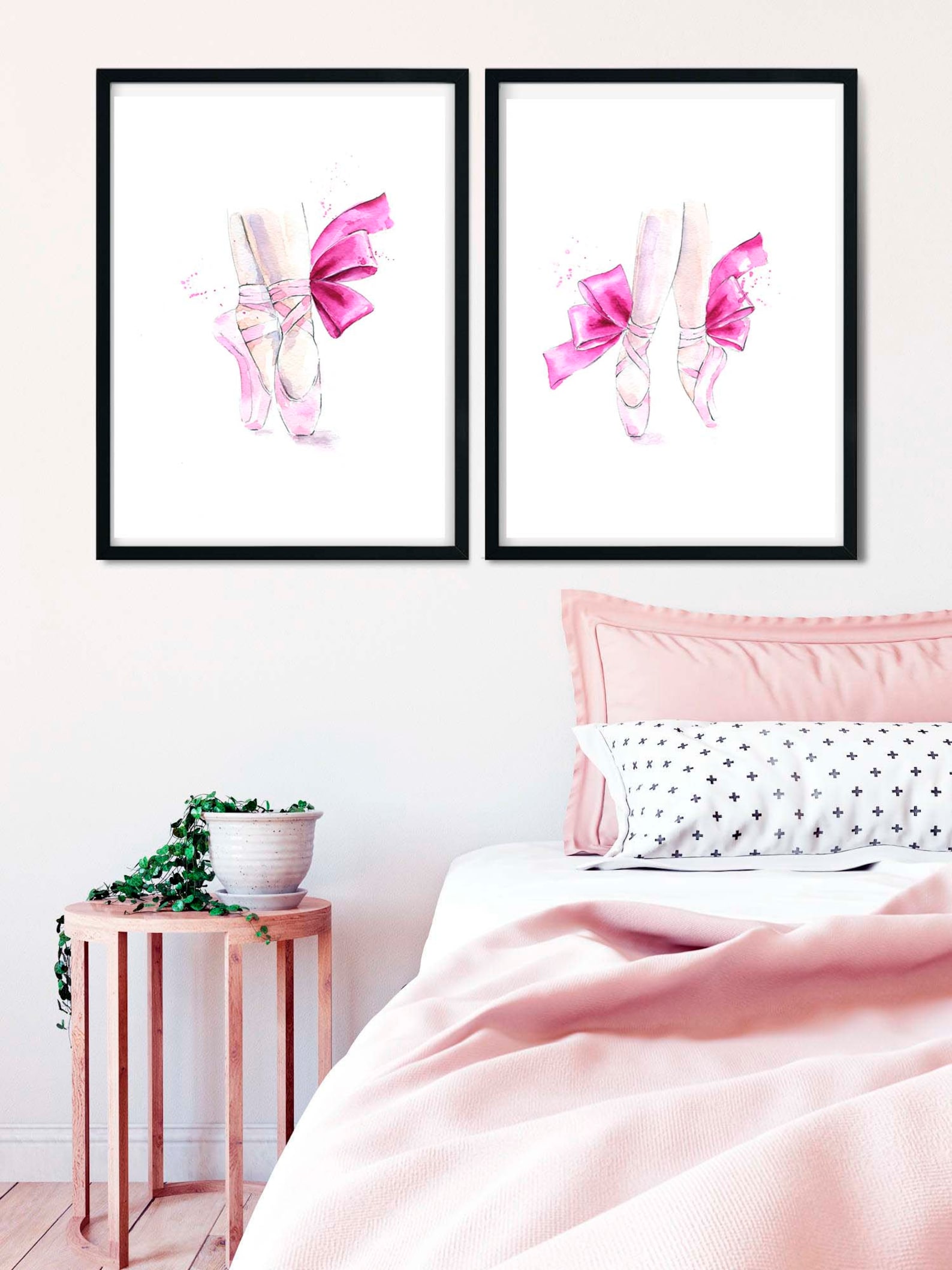 ballerina shoes set of 2 prints ballet slippers wall art illustration printable poster digital print girls nursery decor waterco ballerina shoes set of 2 prints ballet slippers wall art illustration printable poster digital print girls nursery decor waterco