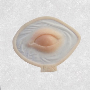 Third Eye Silicone Prosthetic for SFX | Latex-Free Demon Devil FX Makeup | Cosplay, LARP, Halloween, Costume, Editorial, Film, Tv, theatre