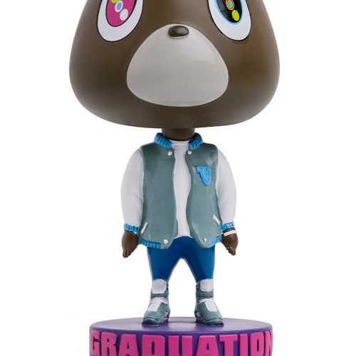 Kanye West Graduation Bear Bobblehead - Yeezy College Dropout Life of Pablo Yeezus