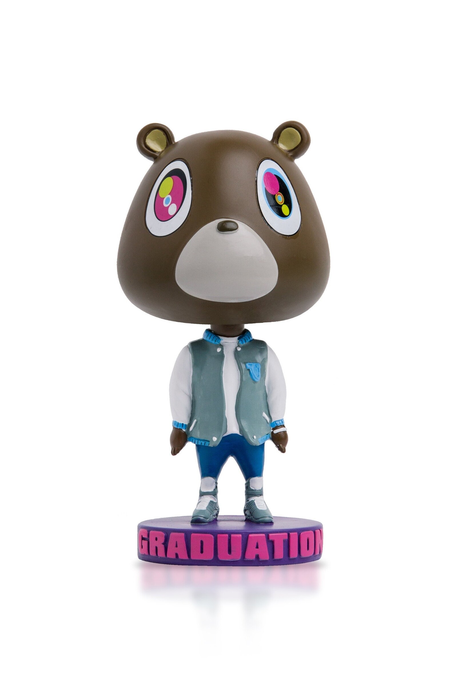 Gradutation Yeezy Kanye West Graduation Bear Bobblehead Yeezy College Dropout - Etsy