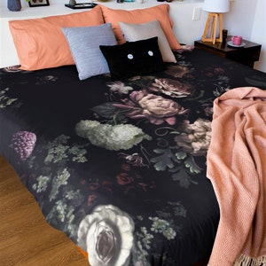 Vintage Flowers Microfiber Duvet Cover