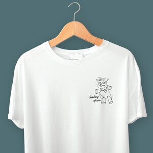 Thinking Of You Voodoo Doll T-shirt | Witch Vibes - Inappropriate Adult Humor Illustrated Funny Gift For Sarcastic People