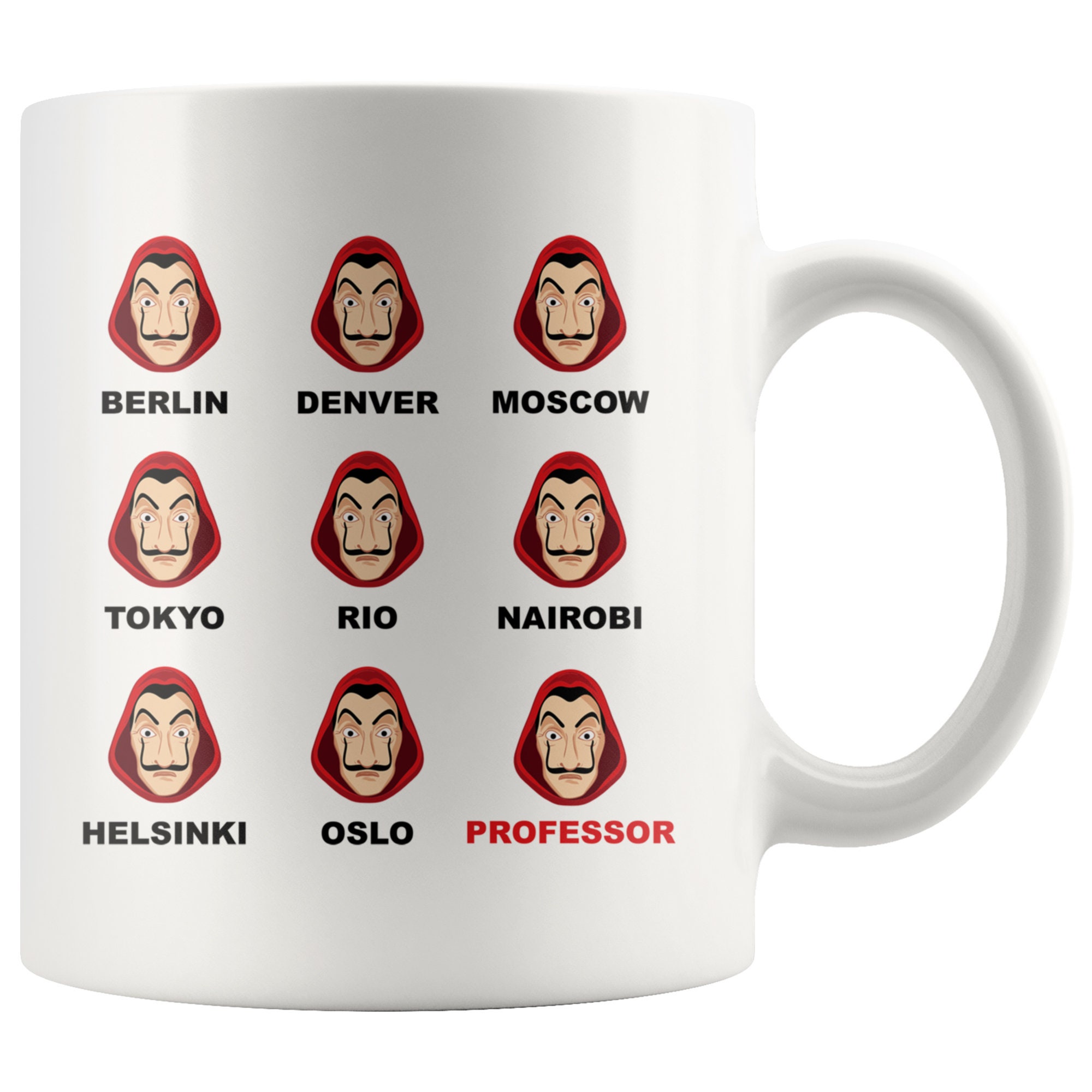 Caneca Quadrada La Casa De Papel Bella Ciao Piticas 19410 em Promoção