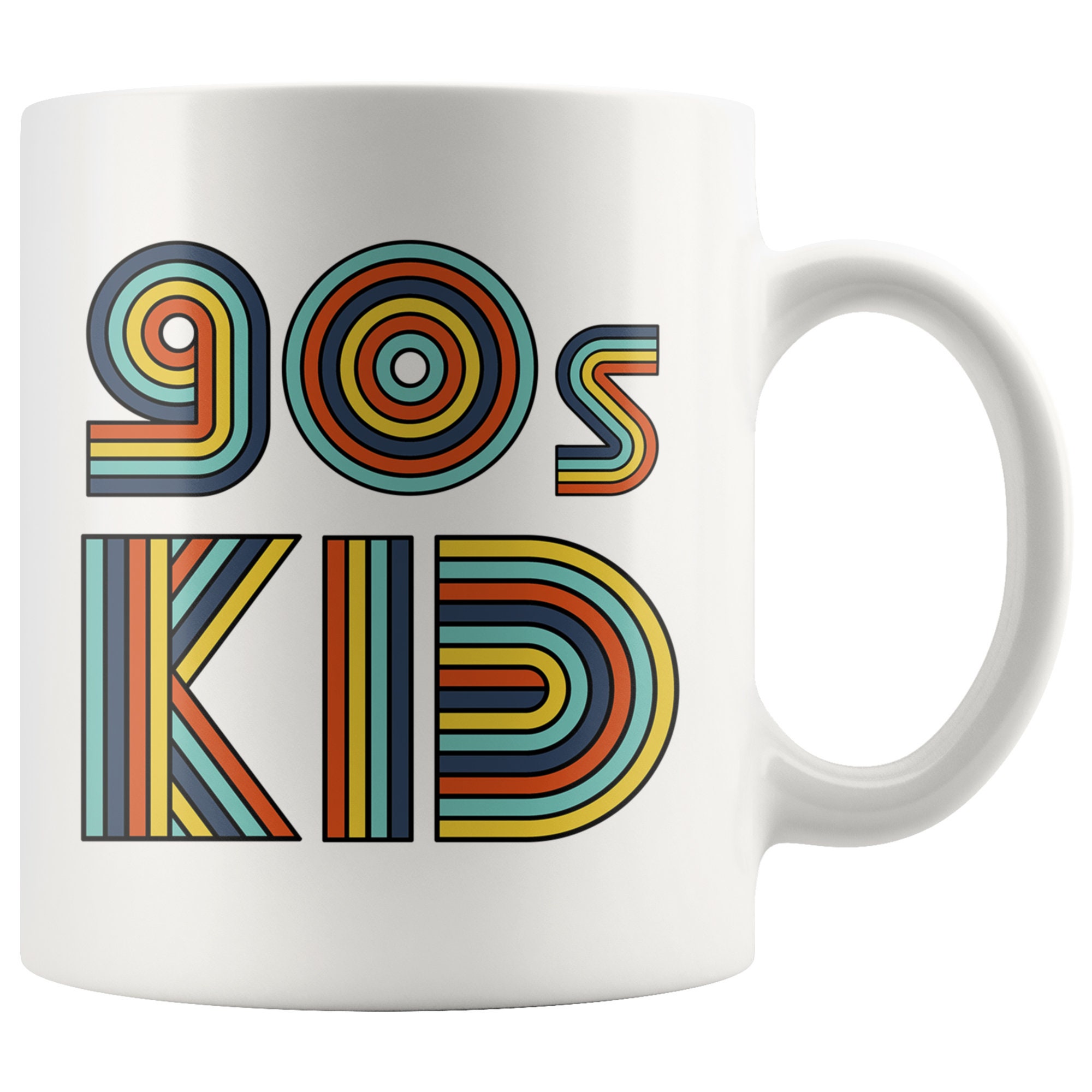 90s Kid Coffee Mug Millennial 90s Throwback Lettering Etsy UK