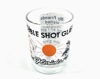 Florida Double Shot Glass - Vintage Collectible Souvenir
