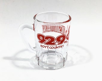 Tucson Arizona 92.9 FM KOYT Country Music Radio Shot Glass / Mini-MUG