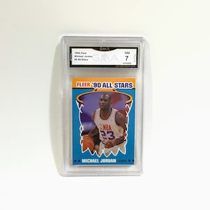 1990 Fleer Michael Jordan #5 All Stars Bulls Jordan Card GMA NM 7