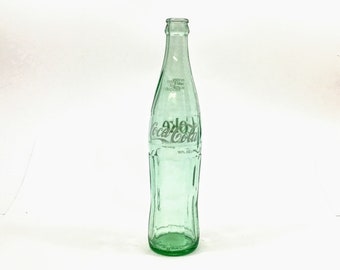 VINTAGE Coke Bottle Green Glass 16oz Coca Cola