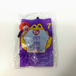 SPINNER The SPIDER TY Beanie McDonald&#39;s Happy Meal Toy Beanie Babies