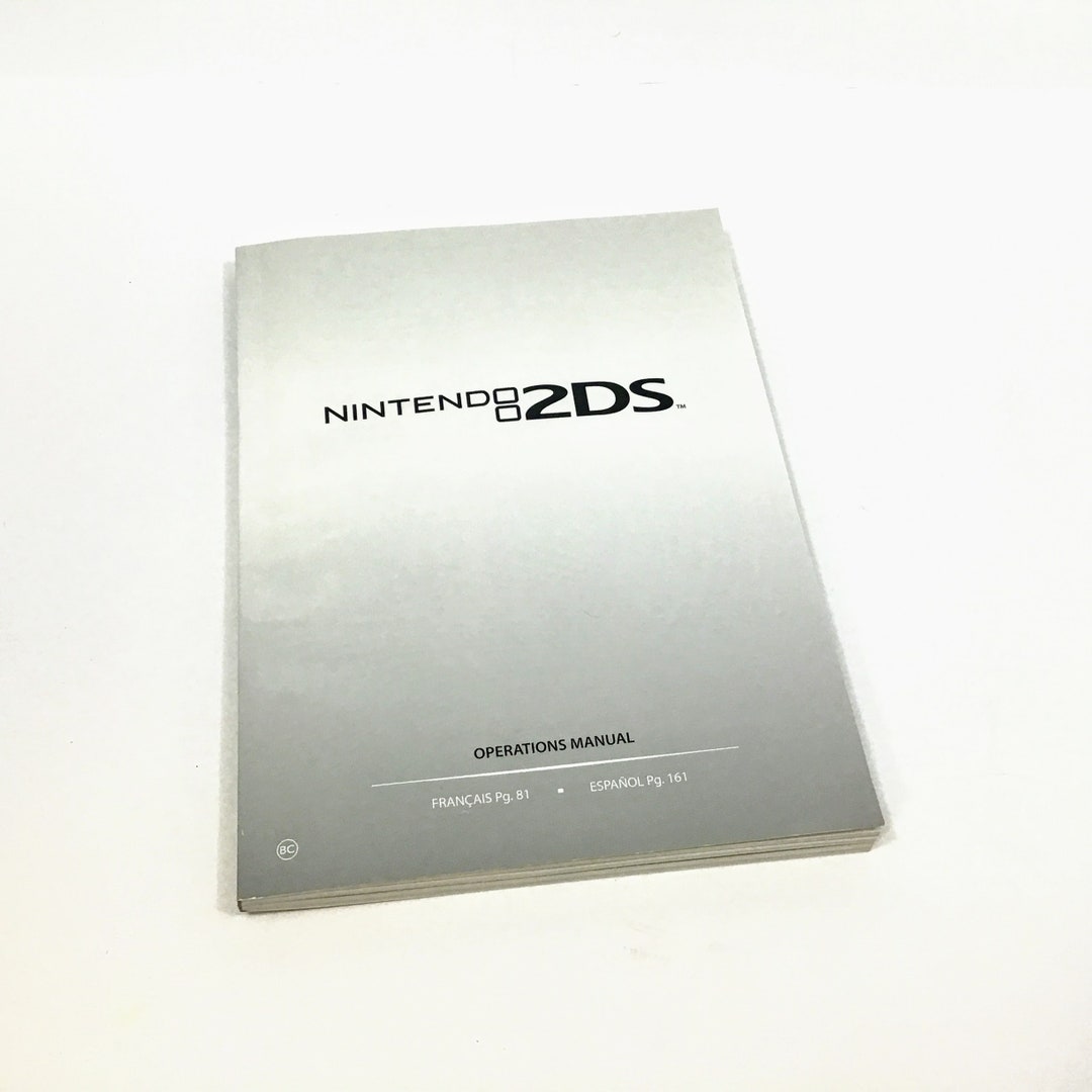 Nintendo 2DS Operations Manual Book Etsy