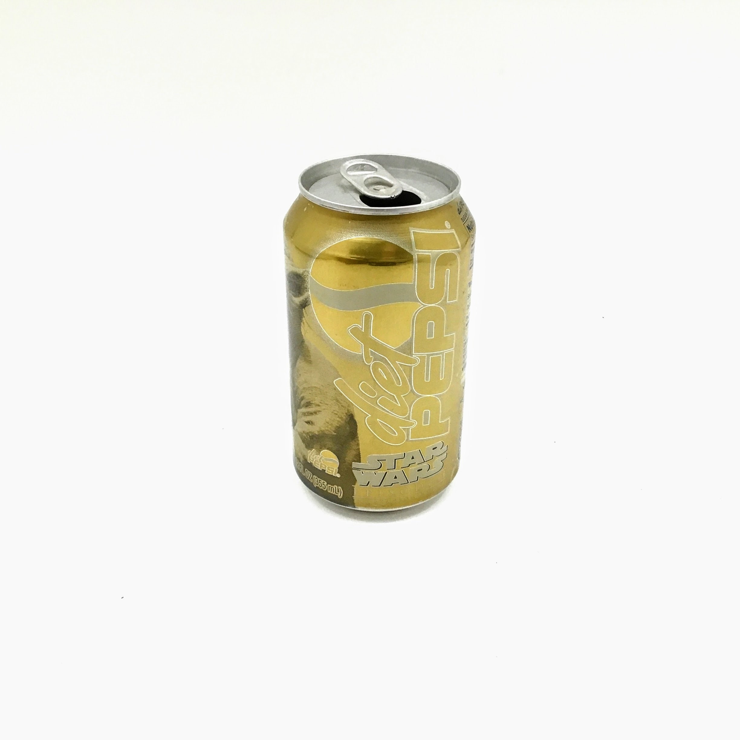 Diet Pepsi Gold YODA STAR WARS Can Etsy