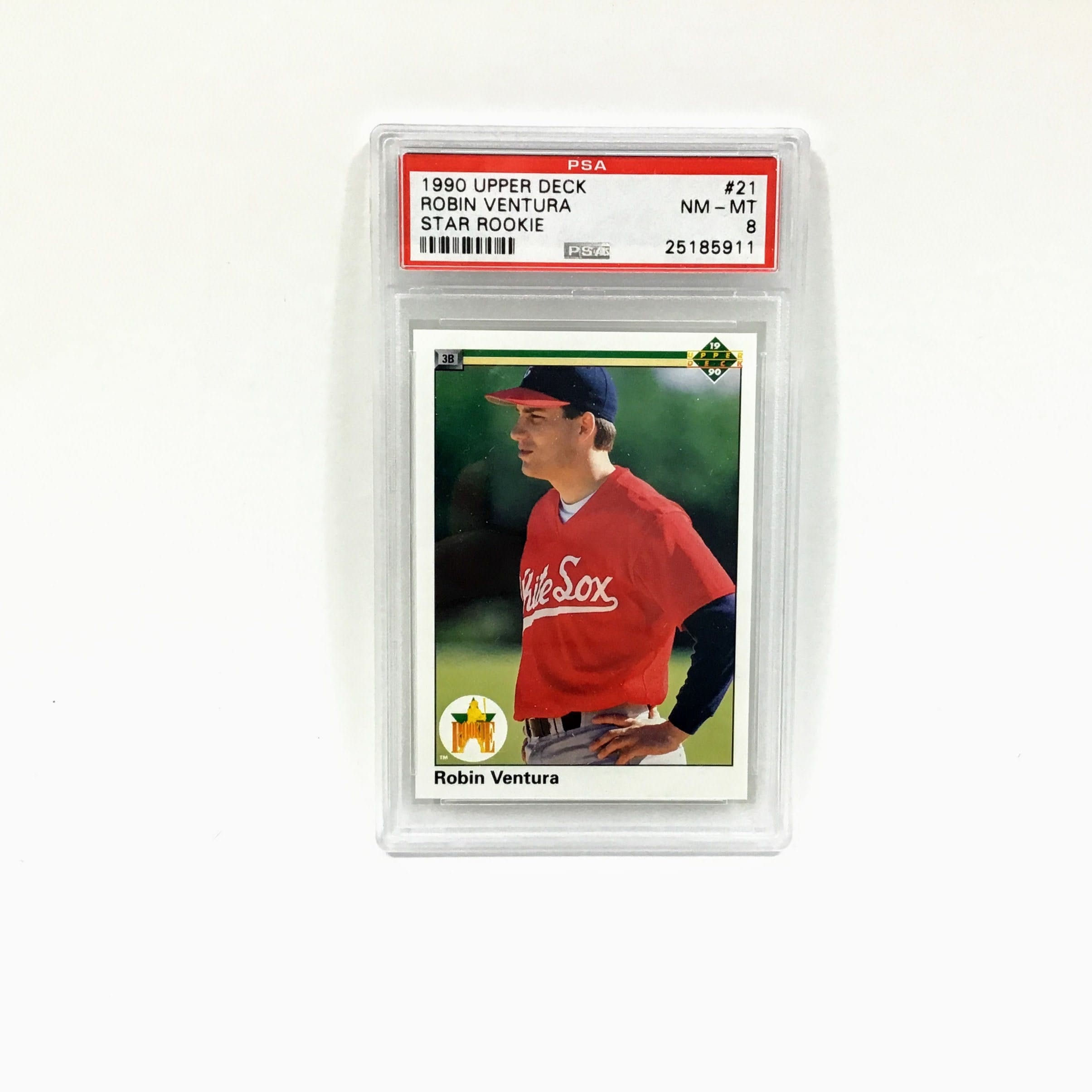 Robin Ventura 1990 Upper Deck Baseball RC Rookie Card White Sox #21 PSA  Graded Baseball Traiding Card