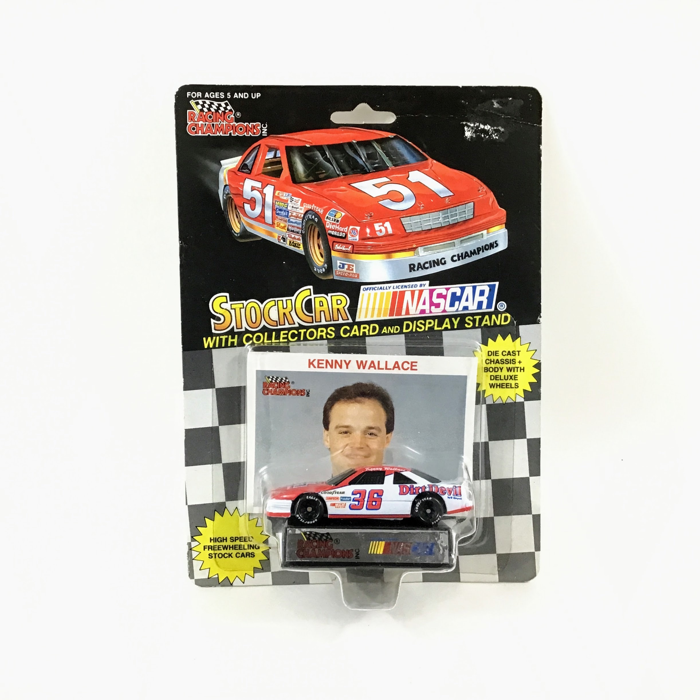 ミニカー　NASCAR Earnhardt Racing Family Kenny Wallace #36 Dirt Devil Car NASCAR Stock Car Racing Champions