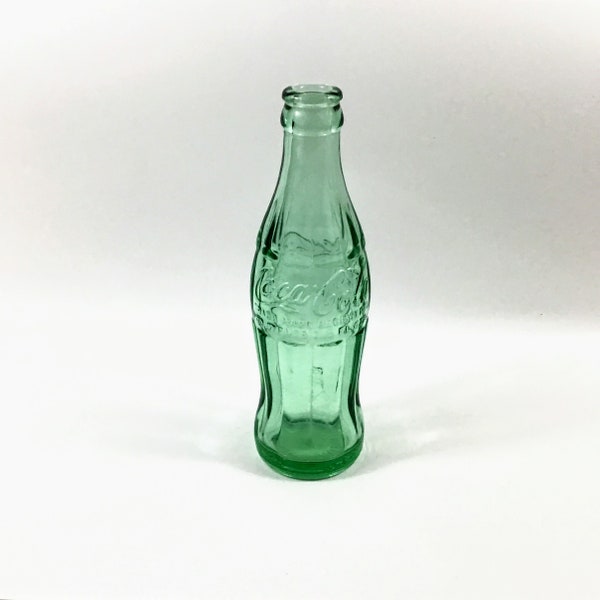 Vintage Coca Cola Bottle Green Glass 6-1/2 oz