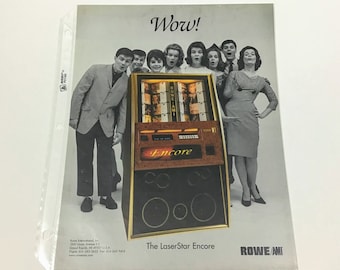 ROWE Encore Jukebox Sales Flyer Brochure Pamphlet
