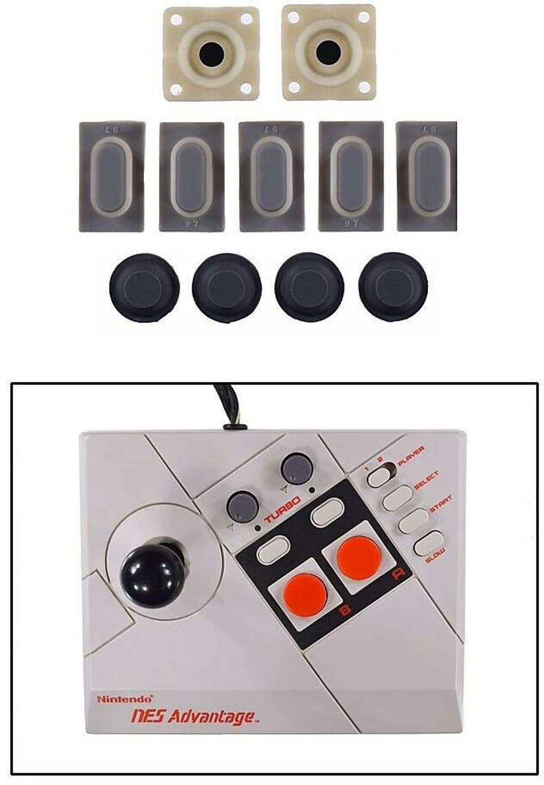 Nintendo NES Advantage Controller Conductive Rubber Button Etsy