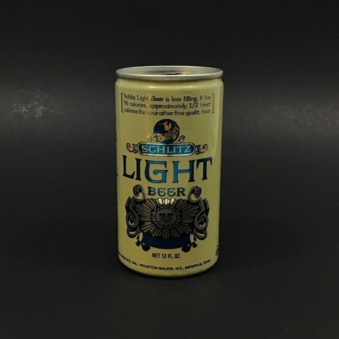 Vintage Schlitz Light Pull Tab Beer Can - Etsy