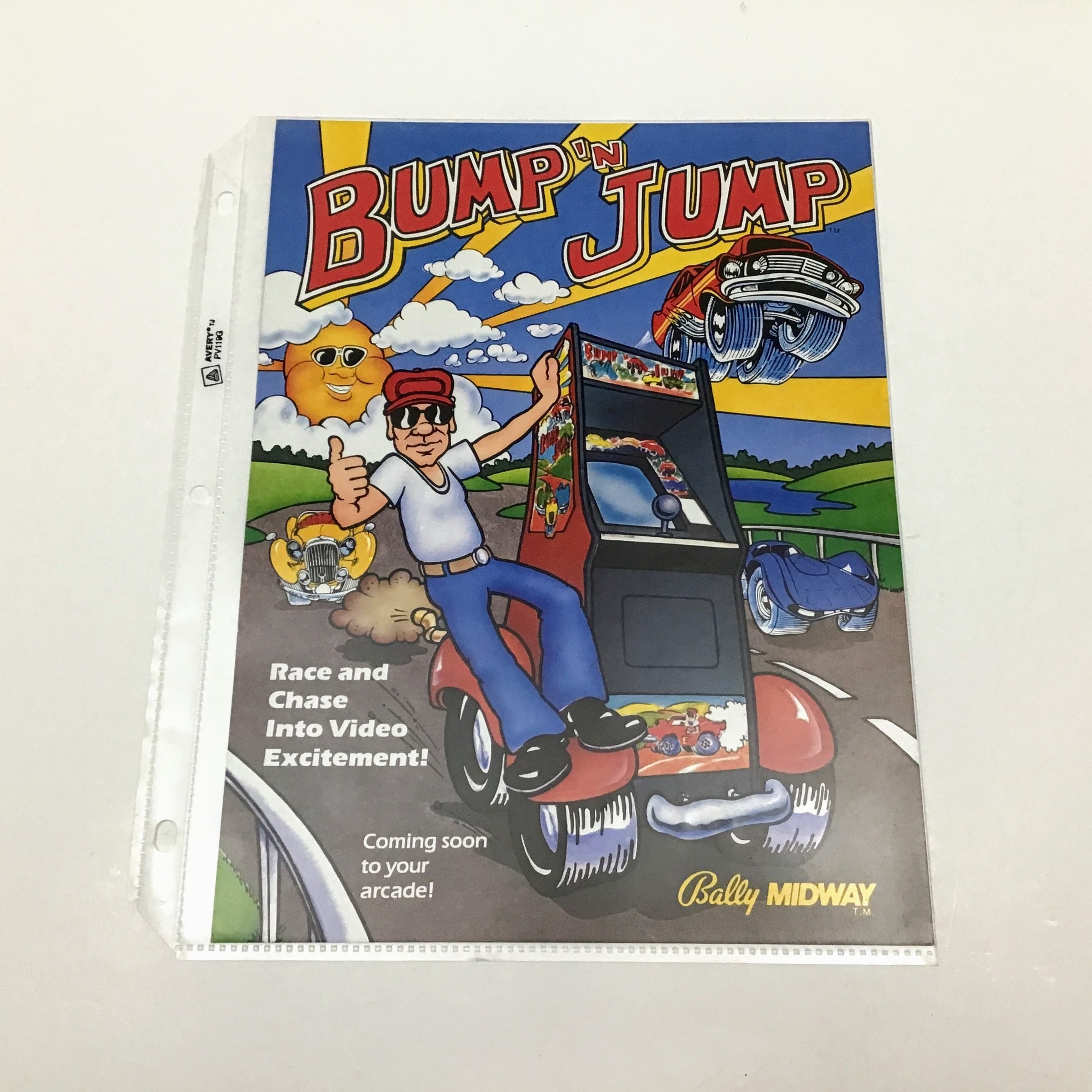 Bump N Jump Arcade Video Game FLYER Vintage Arcade Sales