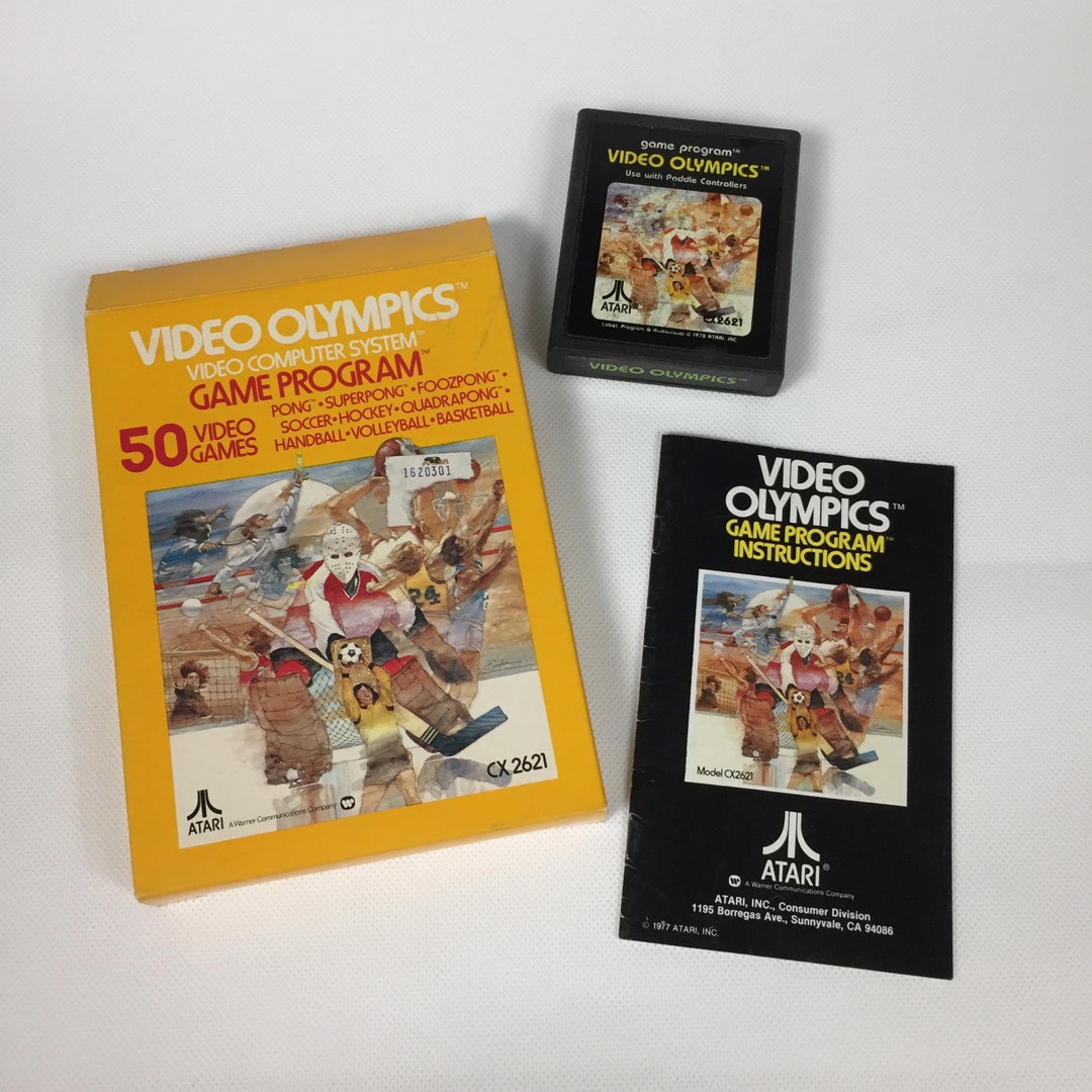 Video Olympics Atari 2600 Video Game CIB - Etsy