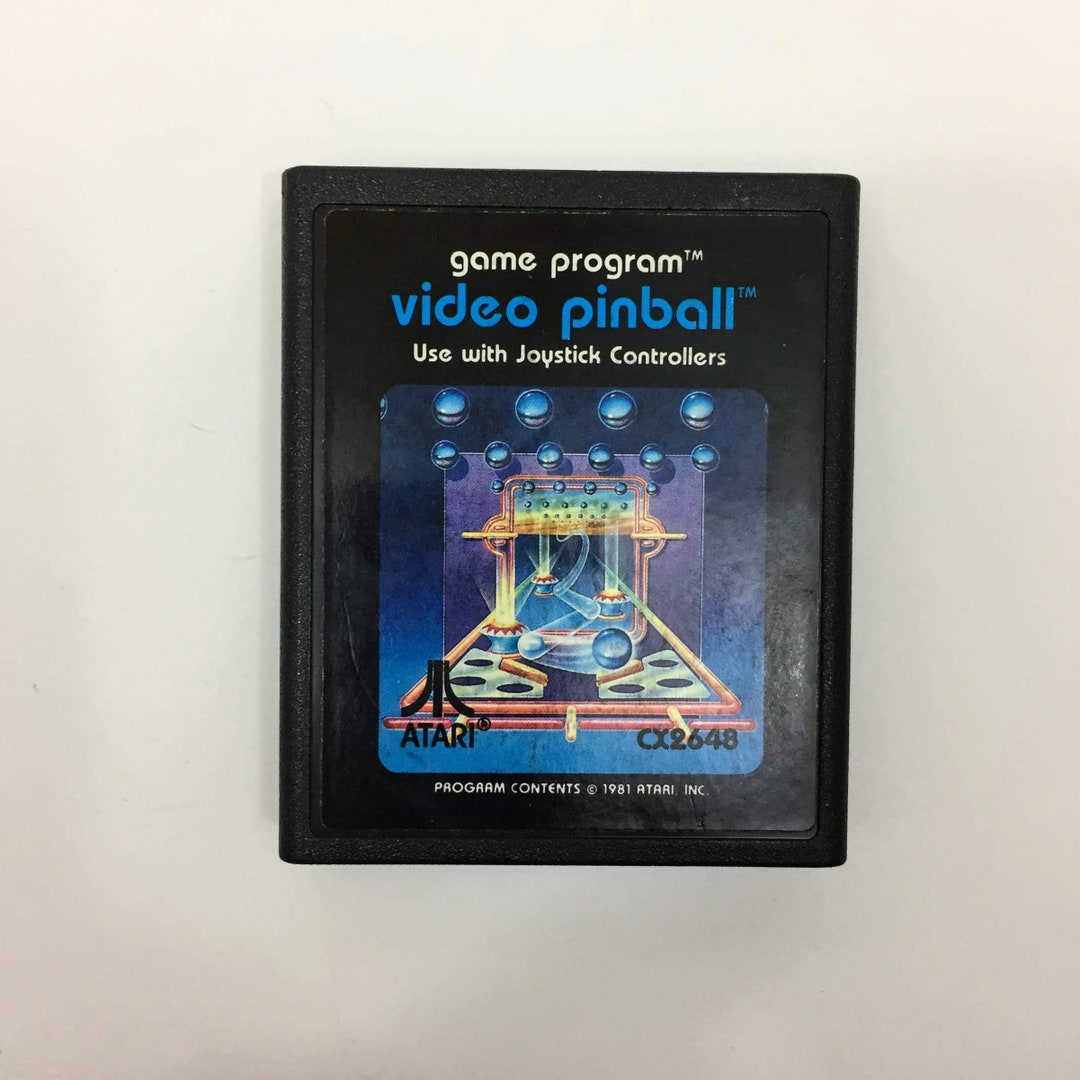 VIDEO PINBALL Atari 2600 Video Game Cartridge Etsy